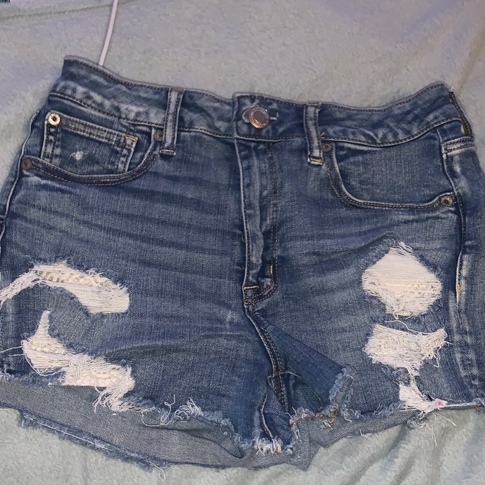 American Eagle high waisted jean shorts